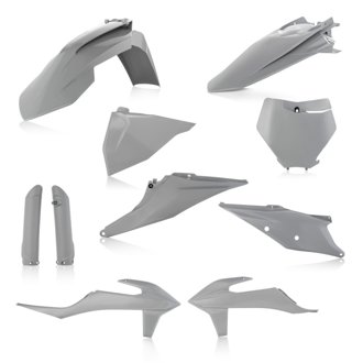 19-22 KTM 125-450 SX/ SX-F/ XC-F/ XC/ XC-tpi Full Plastic Kit - Gray