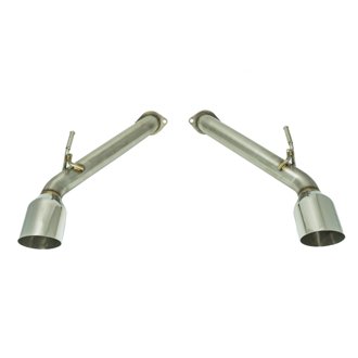 2017+ Infiniti Q60 Axle Back Exhaust w/Stainless Steel Single Wall Tip