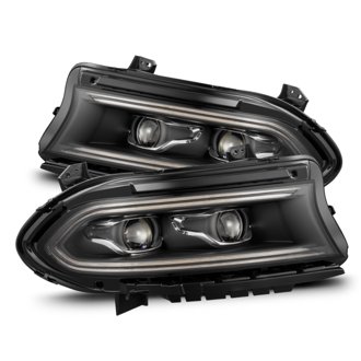 15-23 Dodge Charger LUXX-Series LED Proj Headlights Black w/Activtn Lgt & Seq.Sig / SB DRL
