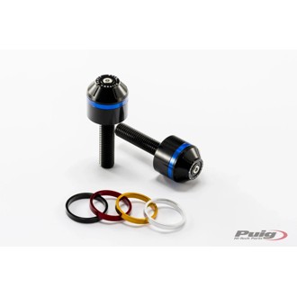 Short Bar End Weights With Rim Black