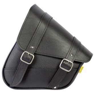 HD Softails, Yamaha Road Stars, Kawasaki Vulcan 900, Suzuki C50 Swingarm Bag - Black