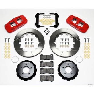 Wilwood AERO6 Front Hat Kit 14.25 Red 2006-10 Magnum/Challenger/Charger/300C