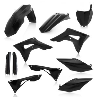 19-22 Honda CRF250R-450R/450R-S (Includes Airbox/Not Tank Cover) Full Plastic Kit - Black