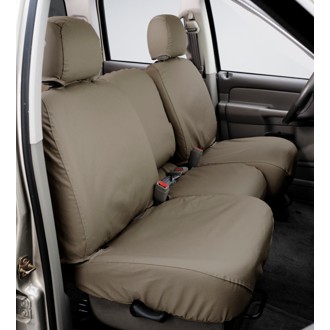 03-06 Jeep Wrangler Polycotton SeatSaver Custom Front Row Seat Covers - Wet Sand