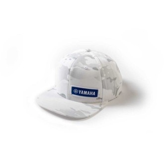 Yamaha Camo Snapback Hat / White