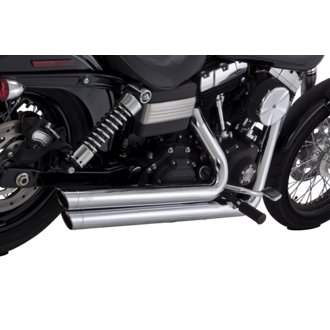 HD Dyna 06-09 Big Shots Staggered Chrome Full System Exhaust