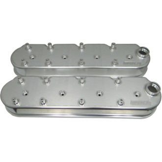 GM LS Valve Cover - 2.5in - w/Coil Mounts - Oil Fill on Each Cover - Billet Aluminum - Pair