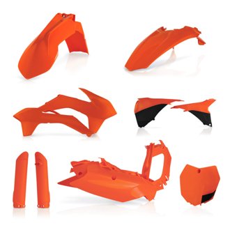 15-16 KTM SX125/150/ SX250/XC/ SX-F/XC-F Full Plastic Kit - Orange/Black