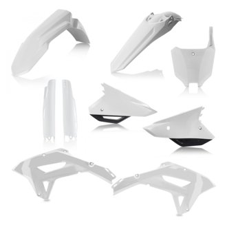 21-23 Honda CRF250RX/ CRF450RX/ CRF450R-S Full Plastic Kit - White/Black