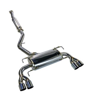 08-14 Subaru WRX STi GR Hatch Sports Touring Cat-Back Exhaust - SS Quad Tips (Resonated