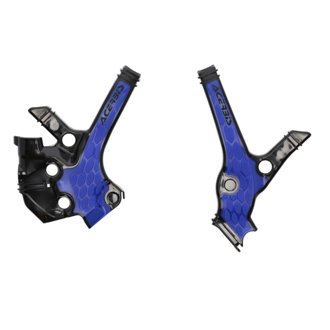 22+ Yamaha YZ85 Frame Guards- X-Grip - Black/Blue