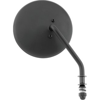 Bikers Choice Black 4 Inch Round Mirror Short Right Universal