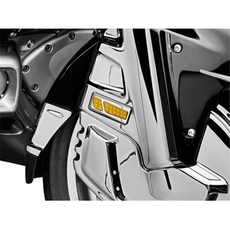 L.E.D. Front Reflector Conversion Light Amber Chrome