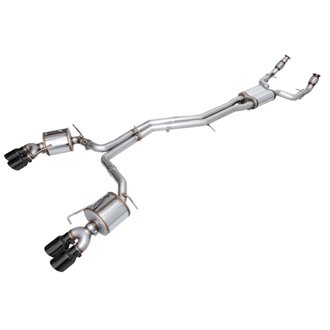 AWE Touring Edition for Audi C8 S6/S7 - Diamond Black Tips