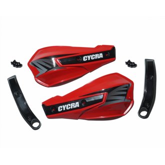 Vortex Replacement Hand Shields W/Abrasion Guards - Gasgas Red