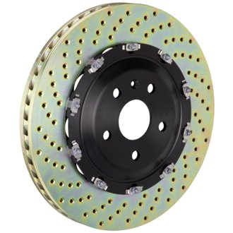 08-16 R8 4.2/5.2 Excl CC Brake Front 2-Piece Discs 380x34 2pc Rotor Drilled