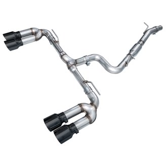 AWE Track Edition Exhaust for Audi 8Y S3 - Diamond Black Tips