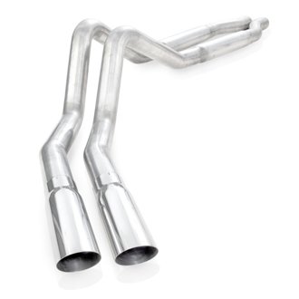 2011-14 F-150 5.0L 3in Exhaust S-Tube Mufflers Behind Passenger Rear Tire Exit