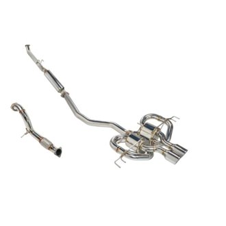 17-21 Honda Civic Type R FK8 Sports Touring Cat-Back Exhaust/Front Pipe - Stainless Steel