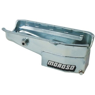 Pre-80 Chevrolet Small Block (w/1in Inspection Bung) Wet Sump 7qt 7.5in Steel Oil Pan