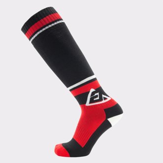 Moto Socks Black/Red - Large/Xl