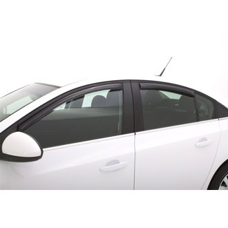 AVS 11-15 Chevy Cruze Ventvisor In-Channel Front & Rear Window Deflectors 4pc - Smoke