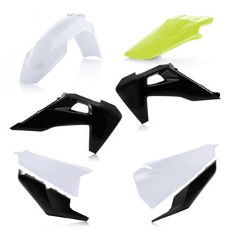 19-22 Husqvarna 125-450 TC/ FX/ FC/2019 TX300/ 20-22 TX300i Plastic Kit - Wht/Black/Yellow