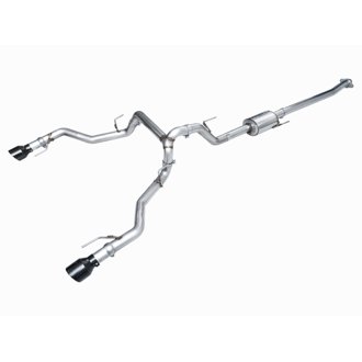 AWE 0FG Non-Resonated Catback for '21+ Ford F-150 Tremor - Diamond Black Tips