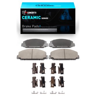 R1 99-24 Chevrolet W5500 Tiltmaster Front/Rear Ceramic Pads & Hardware Kit
