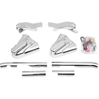 Swingarm Cover Kit - Unlighted 86-99 Softail Models Chrome