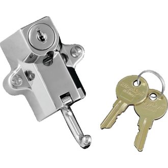 Universal Helmet Lock 7/8in-1-1/4in Mount Chrome