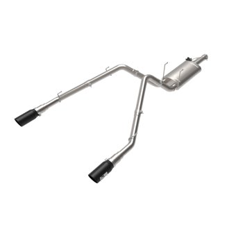 Gemini XV 3 IN 304 Stainless Steel Cat-Back Exhaust System w/ Cut-Out Black