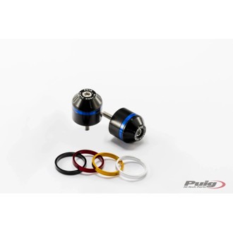 Short Bar End Weights With Rim Black