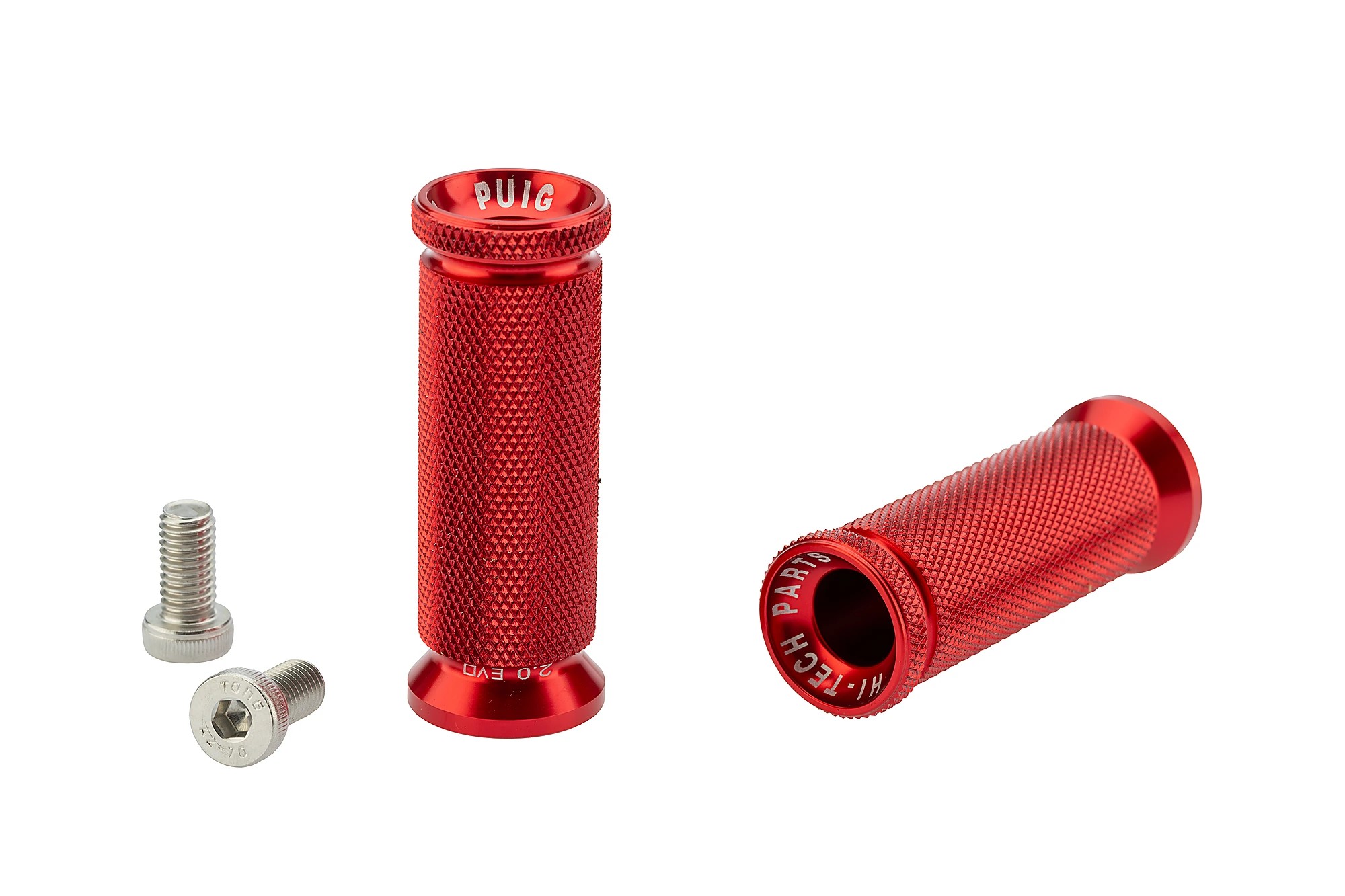 Evolution Footpegs Red