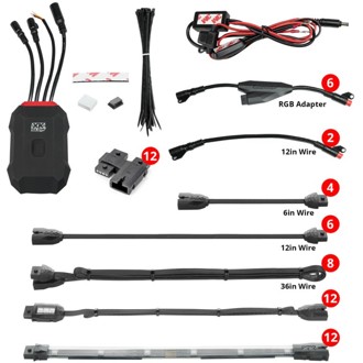 Addressable Led Motorcycle Accent Light Kits Advanced Xkalpha App Controlled
