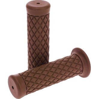 Bikers Choice 1 Inch Brown Quilted Grip