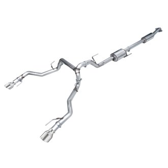 AWE 0FG Resonated Catback for '21+ Ford F-150 Tremor - Chrome Silver Tips