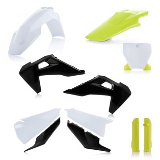 19-22 Husqvarna 125-450 TC/ FX/ FC/ TX/ TX-i Full Plastic Kit - White/Black/Yellow