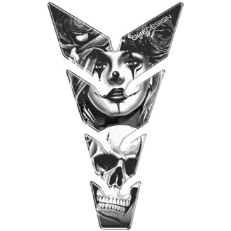 Skull & Poker Tank Protector Black