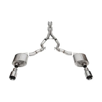 Corsa 24-25 Ford Mustang GT Xtreme 3in Cat-Back Dual Rear Exhaust w/4.5in Straight-Cut Polish Tips