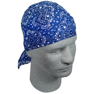 Flydanna; 100% Cotton, Navy Paisley