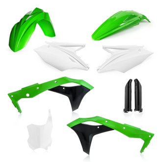 2017 Kawasaki KX250F Full Plastic Kit - Green/White Original 17