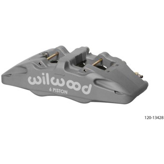 Wilwood Caliper-Forged Dynapro 6 5.25in Mount-Anodized-R/H 1.62/1.38in/1.38in Pistons .81in Disc