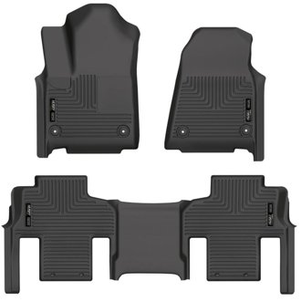 2022 Jeep Grand Wagoneer Weatherbeater Black Front & 2nd Seat Floor Liners