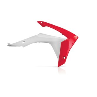 14-17 Honda CRF250R/13-16 CRF450R Radiator Shroud - White/Red