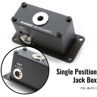 Jack Box Headset Stations for RRP800 Fire & Safety Intercoms Dual Position Jack Box