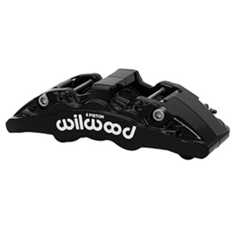 Wilwood Aero6-DM Caliper L/H Black w/ Logo 6.52in Piston 1.30in Disc