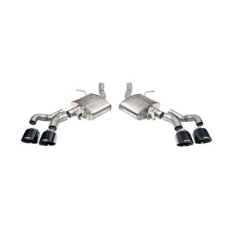Corsa 22-25 Caddy CT5-V Blackwing 3in Axle-Back - Act. Exh. - Dual Rear Exit - Twin 4.5in Tips - Blk