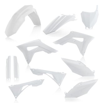 19-21 Hon CRF250R/450R/2022 CRF450R-S (Air Box Cover/ No Tank Cover) Full Plastic Kit - Wht