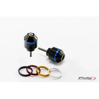 Short Bar End Weights With Rim Black